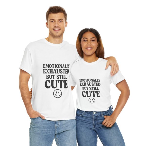 Emotional Exhaustion Unisex Heavy Cotton Tee - Cute and Comfy Casual Wear - Image 16
