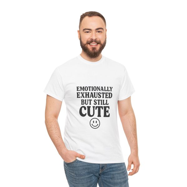 Emotional Exhaustion Unisex Heavy Cotton Tee - Cute and Comfy Casual Wear - Image 6