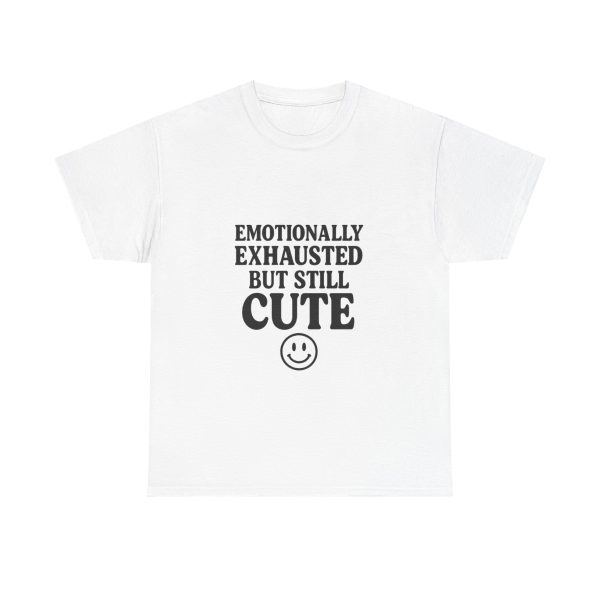 Emotional Exhaustion Unisex Heavy Cotton Tee - Cute and Comfy Casual Wear - Image 2