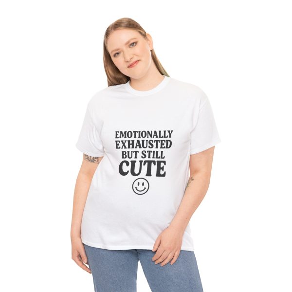 Emotional Exhaustion Unisex Heavy Cotton Tee - Cute and Comfy Casual Wear - Image 7