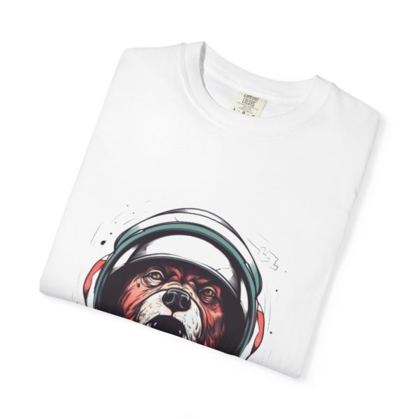 Astronaut Dog Graphic Unisex T-Shirt – Fun Space-Themed Apparel - Image 4