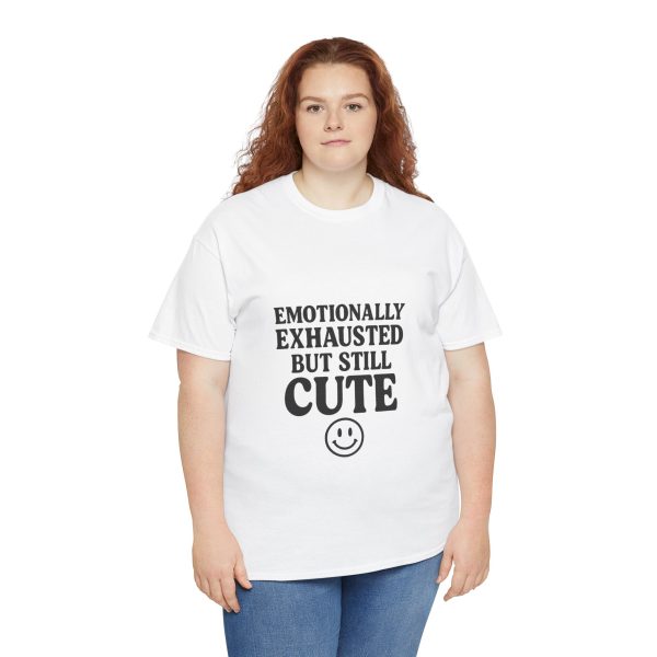 Emotional Exhaustion Unisex Heavy Cotton Tee - Cute and Comfy Casual Wear - Image 10