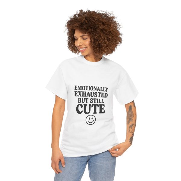 Emotional Exhaustion Unisex Heavy Cotton Tee - Cute and Comfy Casual Wear - Image 8